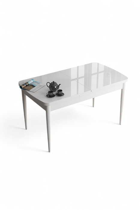 Hanah Home Mesa de Comedor de Mármol Blanco Hanah Home Mesa de Comedor de Mármol Blanco